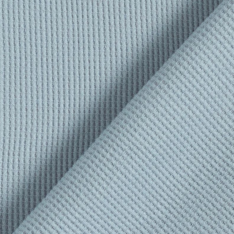 Tela de jersey tipo gofre Uni – azul claro,  image number 3