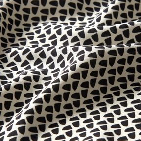 Tela para blusas Gráfica abstracto – crema/negro, 