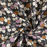 Tela de algodón Cretona Flores juguetonas – azul negro/violeta pastel,  thumbnail number 3