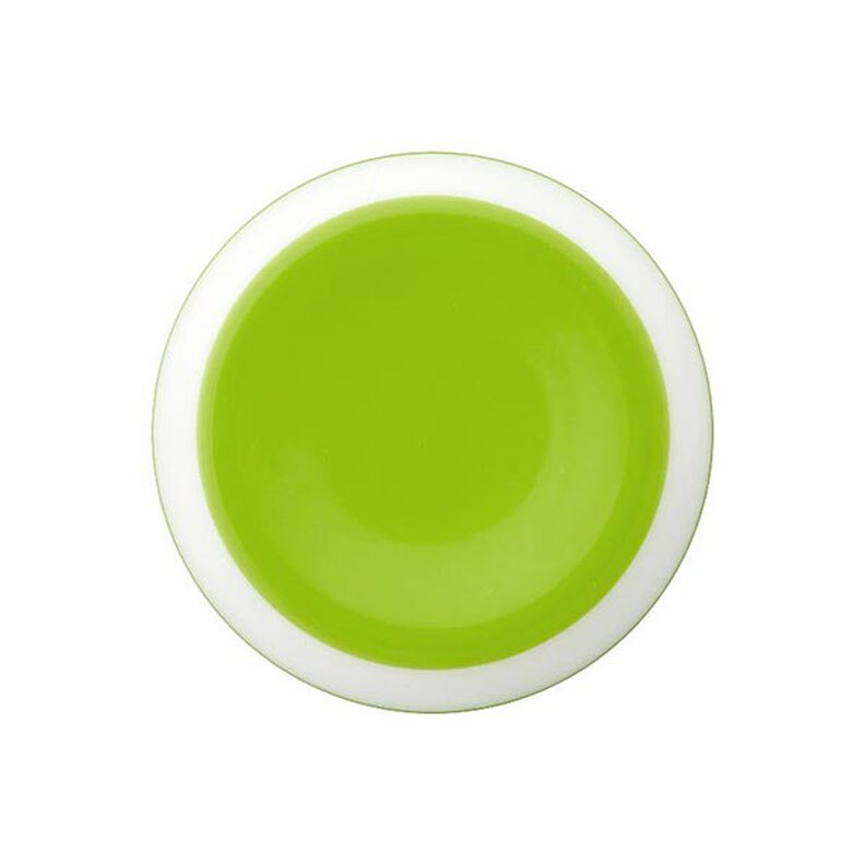 Botón de poliéster con ojal – verde manzana,  image number 1