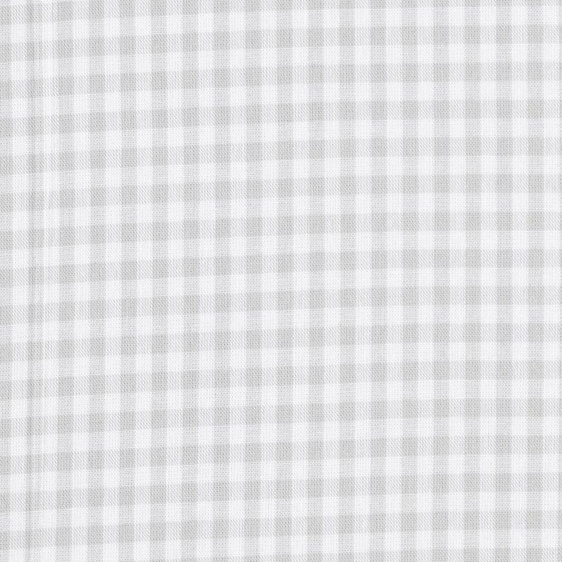 Tela de algodón Popelina Cuadros vichy – gris plateado,  image number 1