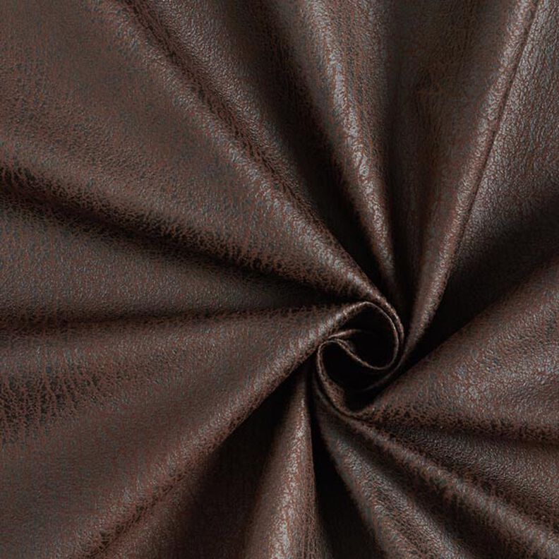 Tela de tapicería Imitación de piel Pamero – marrón oscuro,  image number 1