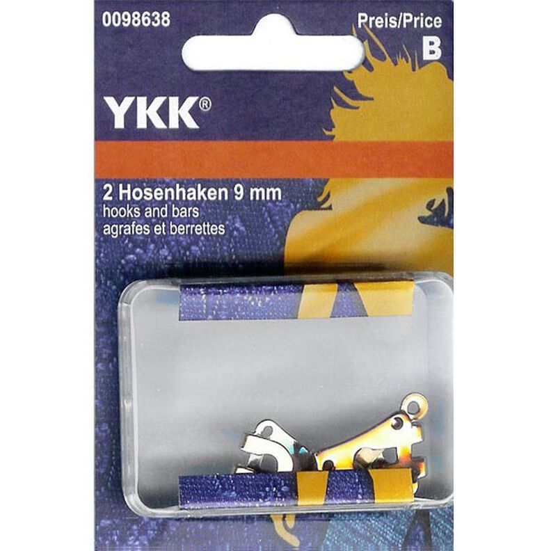 Ganchos de pantalón 1 – plateado | YKK,  image number 1