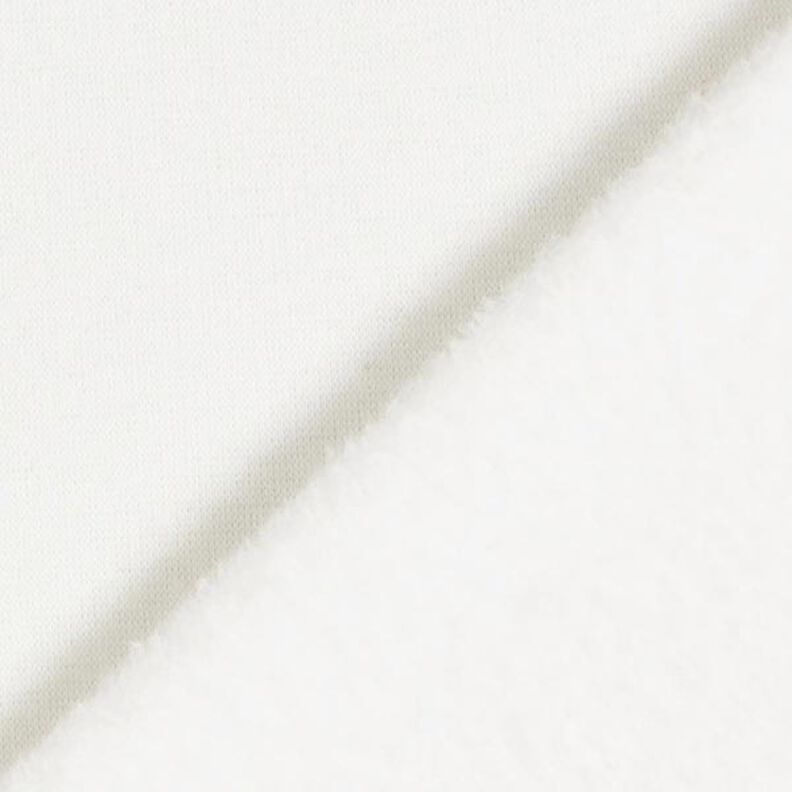 Polar alpino Tela de sudadera suave Uni – blanco lana,  image number 5