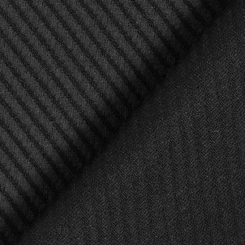 Tela de traje con estructura diagonal – negro,  image number 4