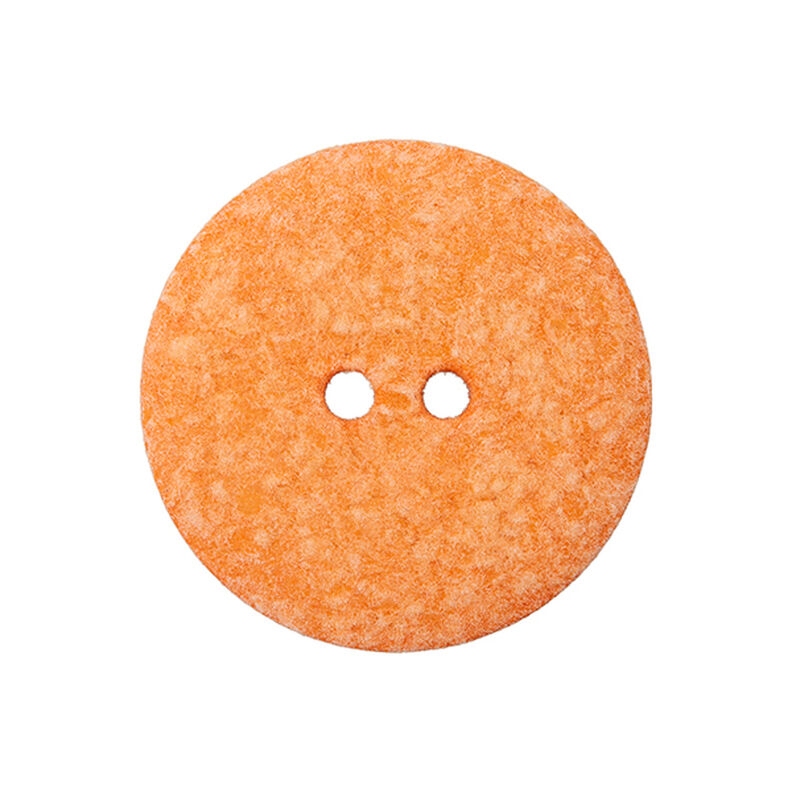 Botón de poliéster 2 agujeros  – naranja,  image number 1