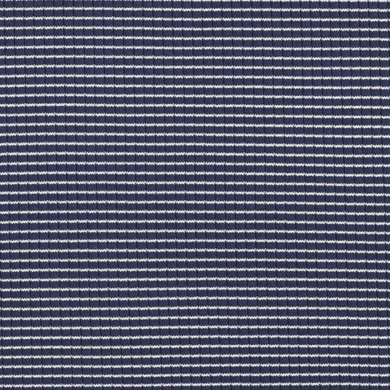 Jersey canelado Mini rayas – azul marino/blanco,  image number 1