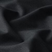 Tela de algodón color negro liso