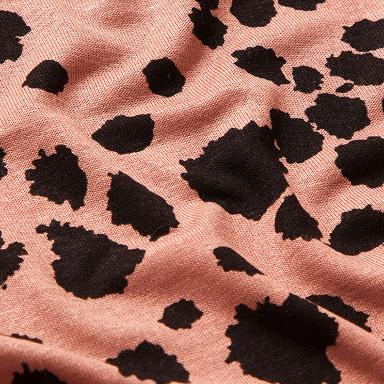 Tela de jersey de viscosa con borrones – rosa viejo oscuro,  image number 2