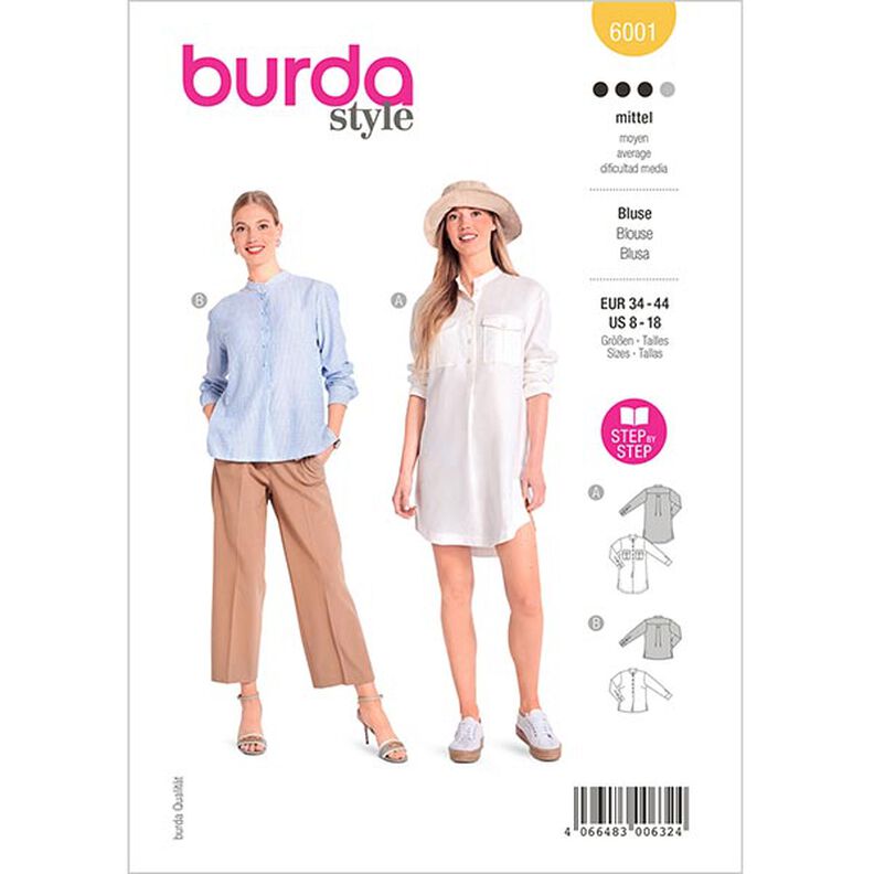 Blusa, Burda 6001 | 34 – 44,  image number 1