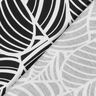 Tela de jersey de viscosa hojas abstractas – negro/blanco,  thumbnail number 5