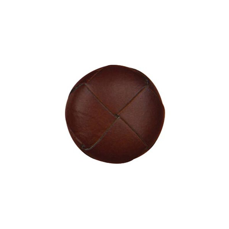 Botón de piel  – marrón oscuro,  image number 1