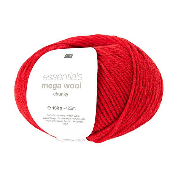 Essentials Mega Wool chunky | Rico Design – rojo,  image number 1