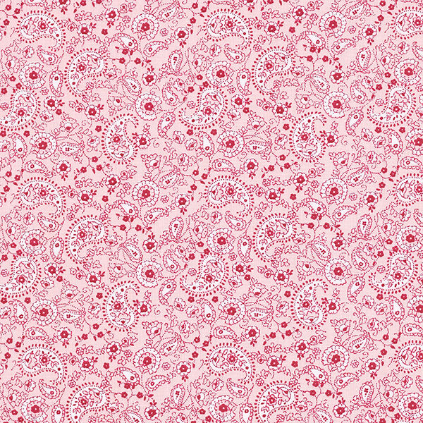 Tela de algodón Cretona Cachemira – rosa,  image number 1