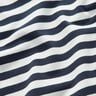 Felpa francesa veraniega Hilo teñido a rayas – blanco lana/azul marino,  thumbnail number 2