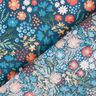 Popelina de algodón orgánico flores dulces – azul océano,  thumbnail number 4