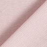 Tejido para puños con rayas estrechas – rosa antiguo/blanco lana,  thumbnail number 3