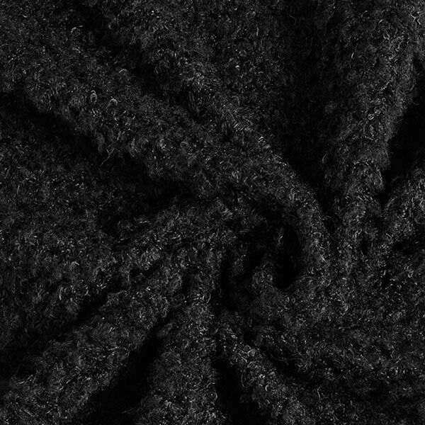 Piel sintética rizada – negro,  image number 1