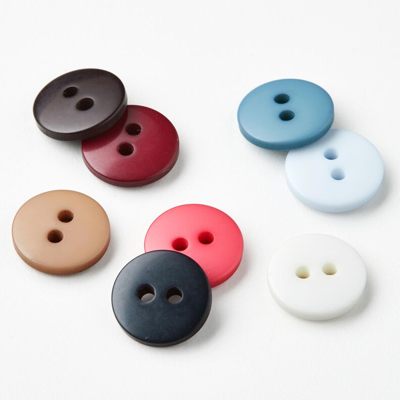 Botón redondo de 2 agujeros [Ø 11 mm] – negro,  image number 4