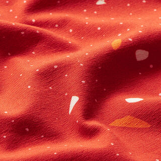 GOTS Tela de jersey de algodón Terrazo | Tula – terracotta/naranja, 