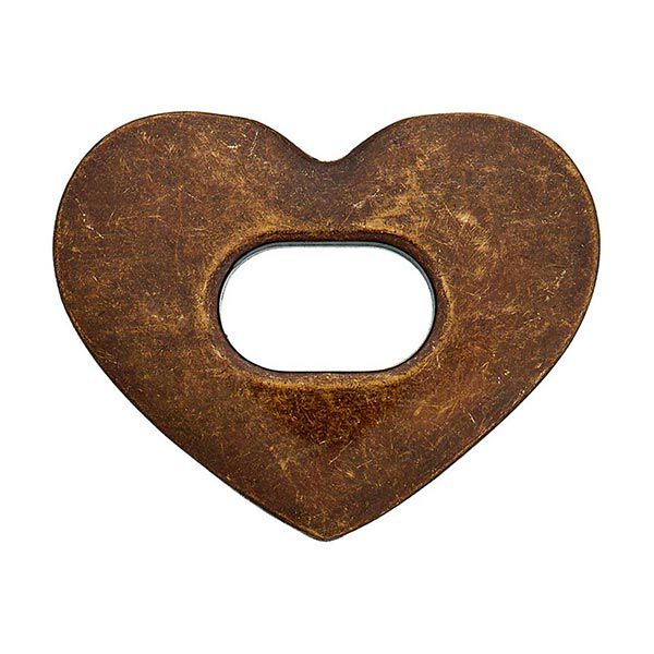 Cierre de bolso Corazón  – bronce,  image number 3