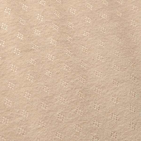 Jersey de punto fino con patrón de agujeros – beige,  image number 3
