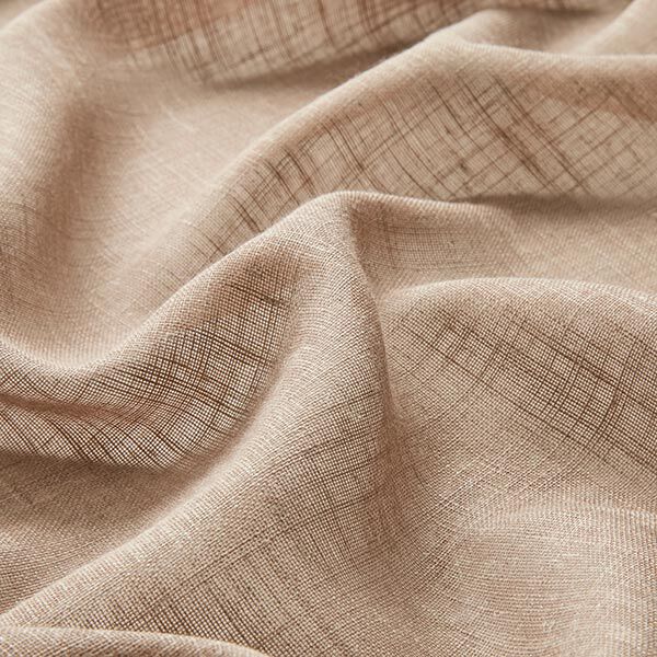 Tejido para cortinas Voile Apariencia de lino 300 cm – duna,  image number 2