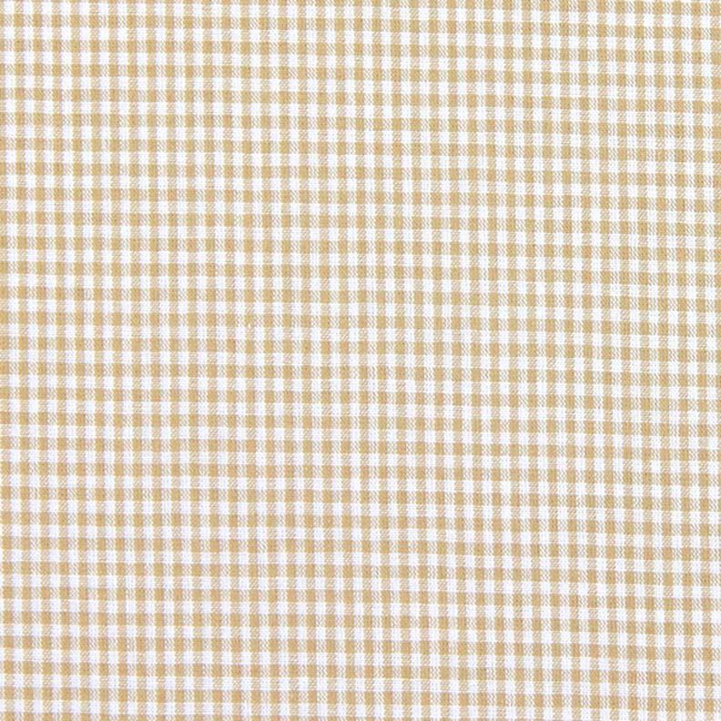 Tela de algodón Vichy - 0,2 cm – marrón claro,  image number 1