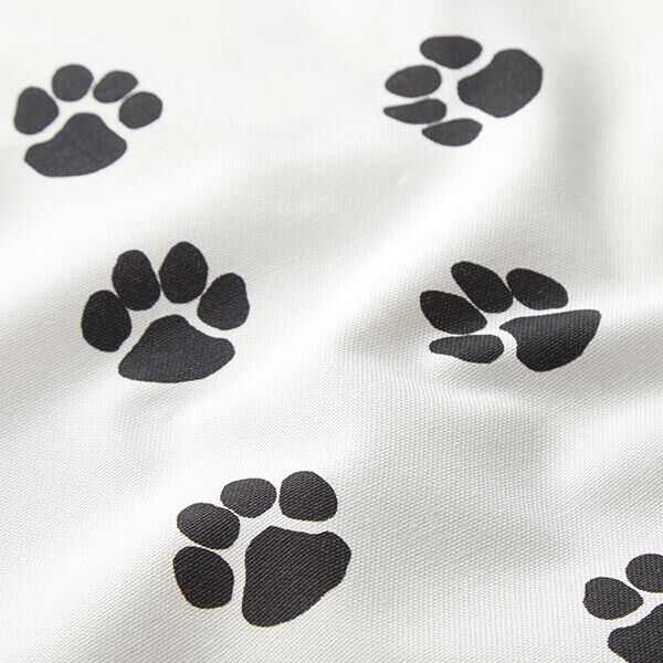 Tela decorativa Lona Patas de perro – blanco/negro,  image number 2