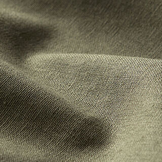 Mezcla de lino y algodón Uni – oliva oscuro, 