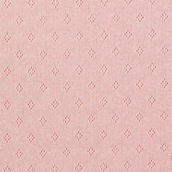 Jersey de punto fino con patrón de agujeros – rosa antiguo,  image number 1
