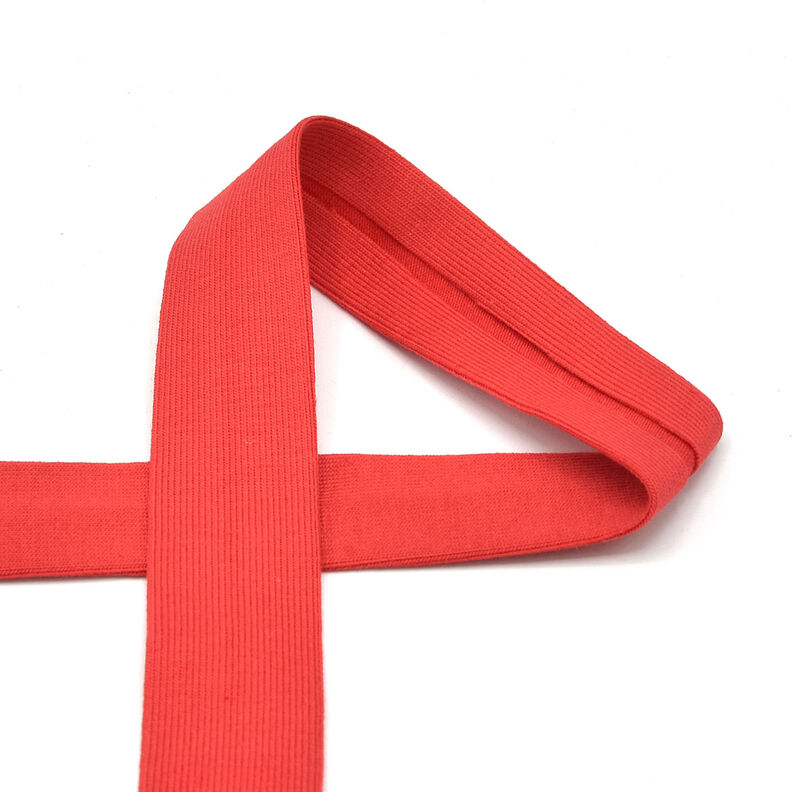 Cinta al biés Tela de jersey de algodón [20 mm] – rojo,  image number 1