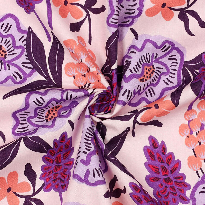 Popelina de algodón Fresh Flowers | Nerida Hansen – lila pastel,  image number 4