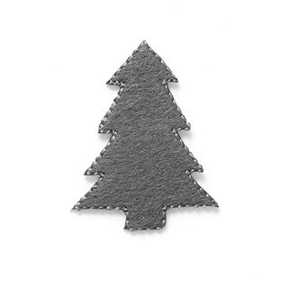 Parche Fieltro Árbol de Navidad [4 cm] – gris, 