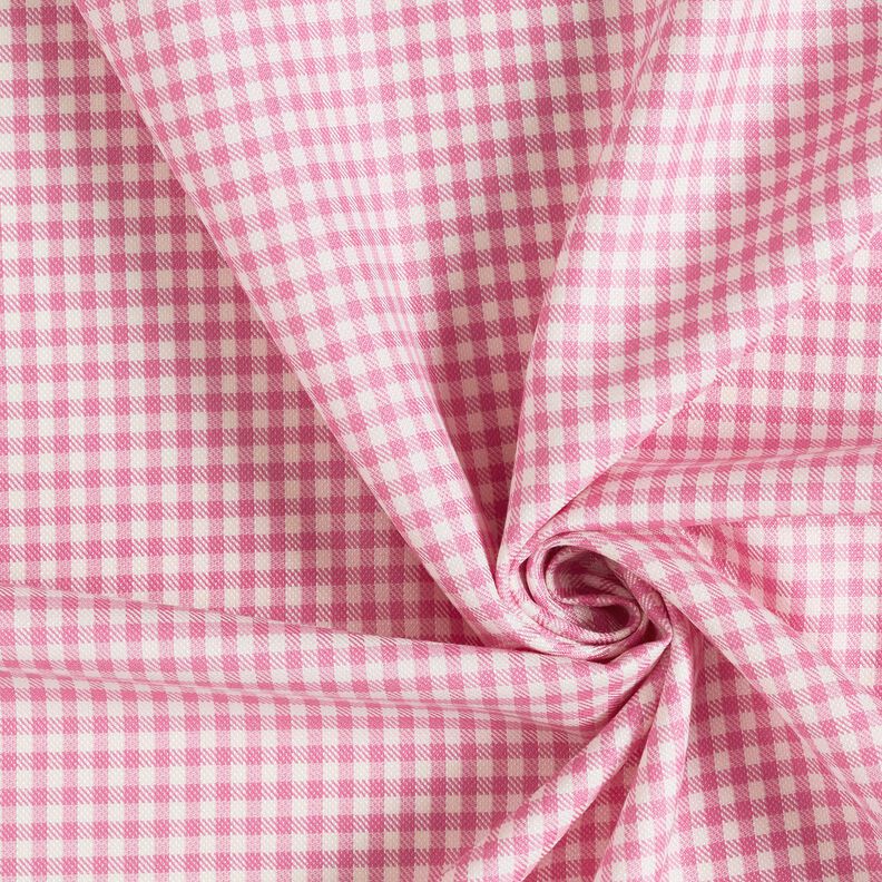 Mezcla de lana cuadros Vichy – marfil/rosa,  image number 3