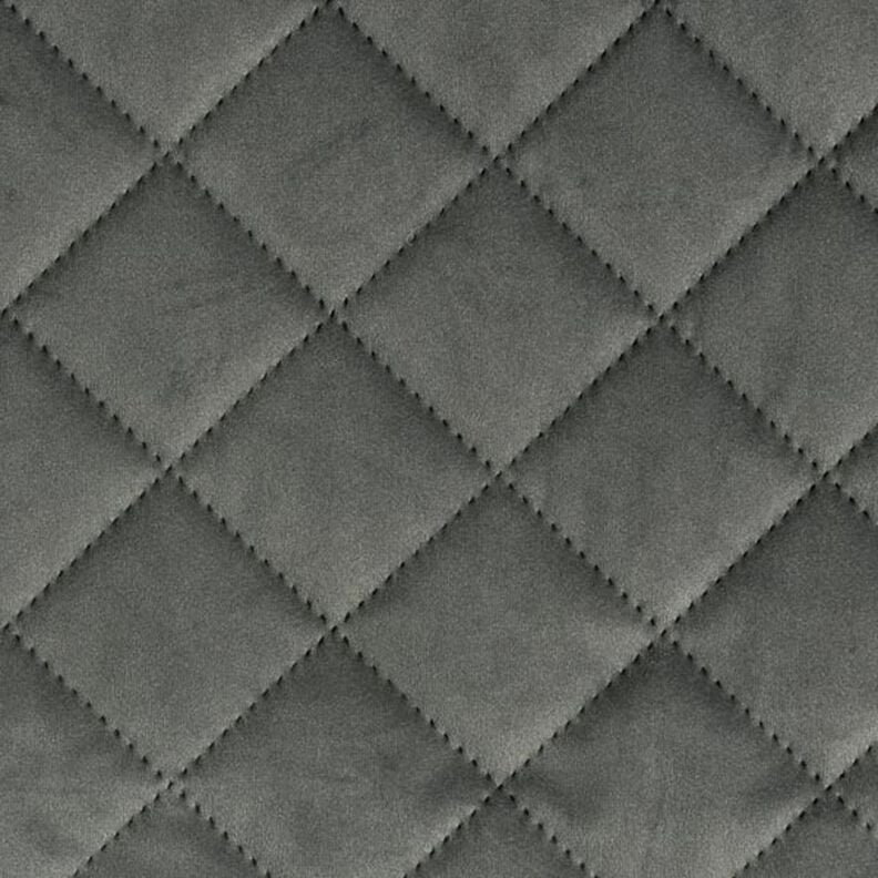 Tela de tapicería Terciopelo Tela acolchada – gris oscuro,  image number 1