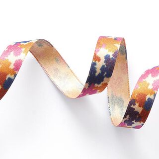 Banda de satén de camuflaje [ 15 mm ] – beige/pink, 