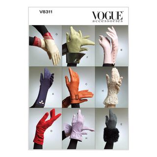 Guantes, Vogue 8311, 