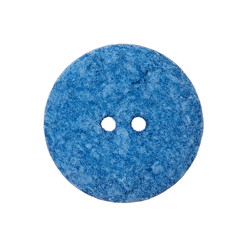 Botón de poliéster 2 agujeros  – azul baby,  image number 1