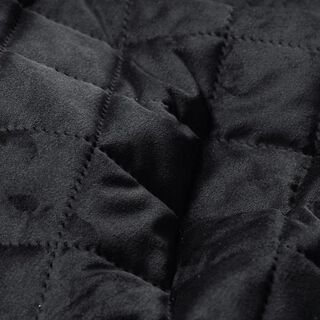 Tela de tapicería Terciopelo Tela acolchada – negro | Retazo 80cm, 