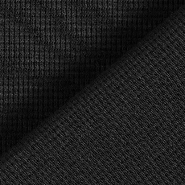 Jersey de algodón tipo gofre mini Uni – negro,  image number 4
