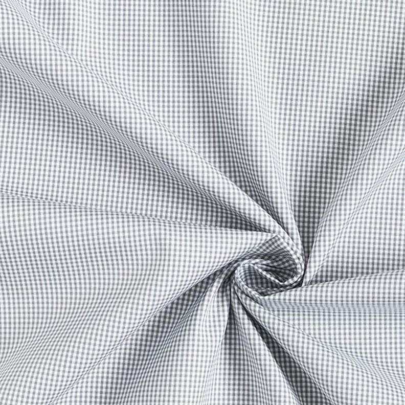 Tela de algodón vichy – blanco/gris,  image number 3
