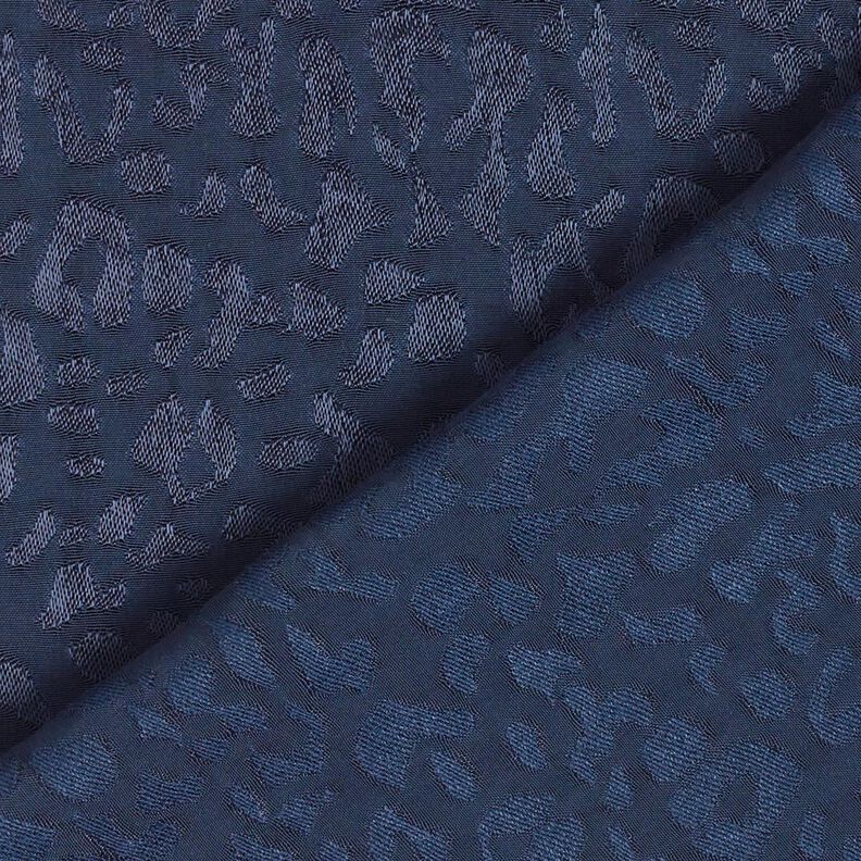 Tela de viscosa leopardo – azul noche,  image number 6