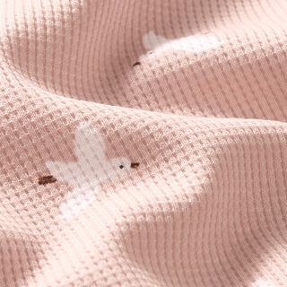Tela de jersey tipo gofre Pájaro | by Poppy – rosado, 