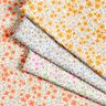 Tela decorativa Satén de algodón Mar de flores – naranja melocotón/blanco,  thumbnail number 5