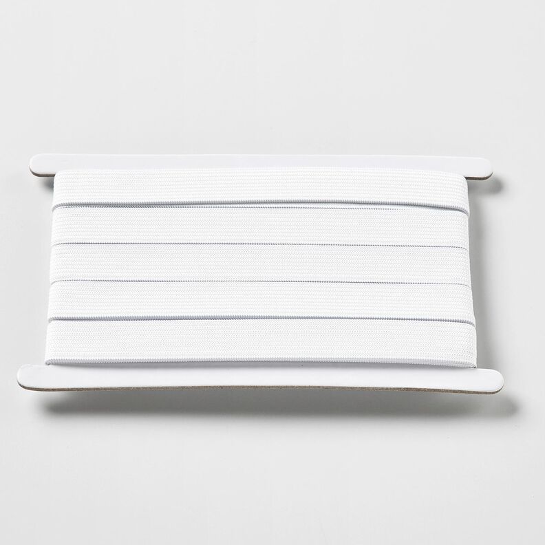 Cinta el&aacute;stica lisa [3 m | 15 mm] &ndash; blanco,  image number 1