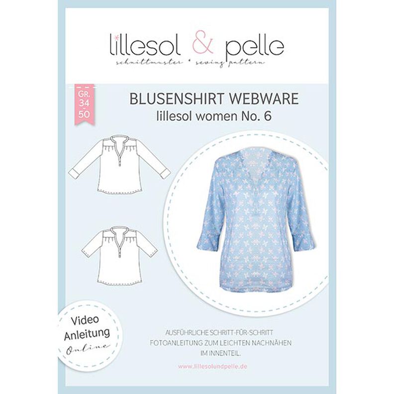 Camisa blusa de tela tejida, Lillesol & Pelle No. 6 | 34 - 50,  image number 1