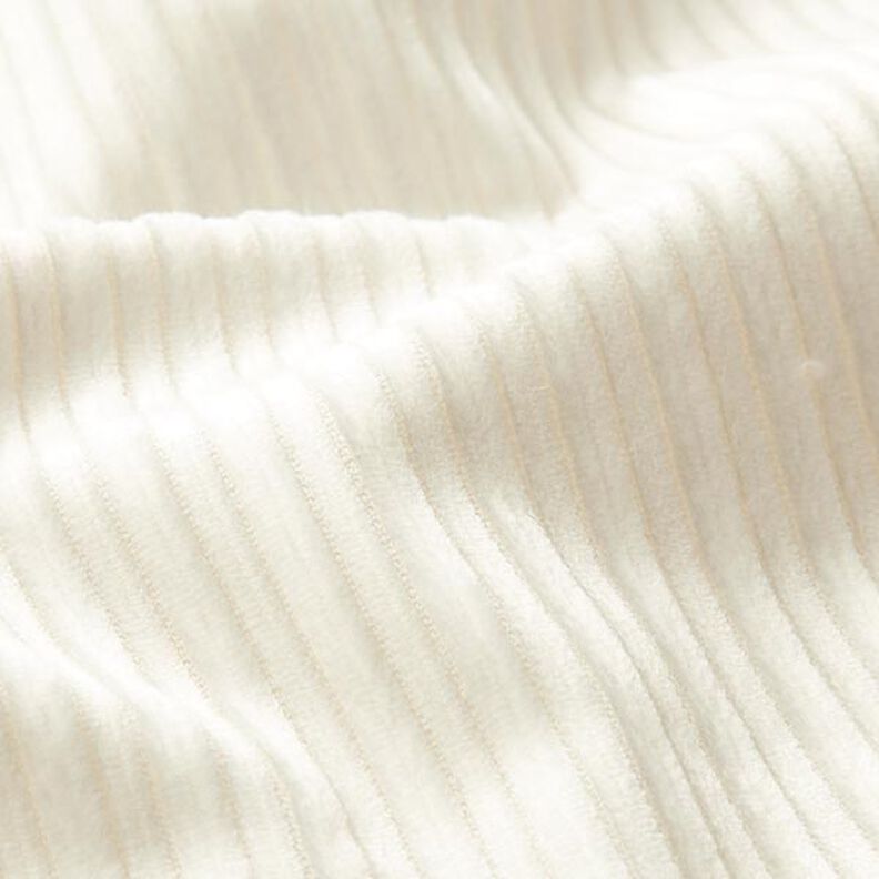 Pana elástica mixta algodón-viscosa lisa – blanco,  image number 2