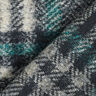 Tela de abrigo de punto mezcla lana a cuadros grandes – azul noche,  thumbnail number 4