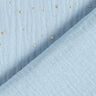 Muselina de algodón con manchas doradas dispersas – azul claro/dorado,  thumbnail number 4